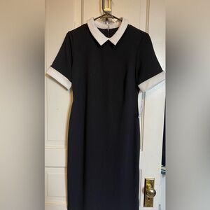 Shelby & Palmer Black Dress with White Trim